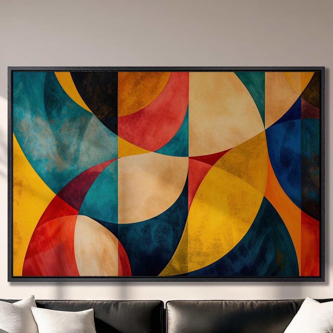 Colorful Abstract Painting, Modern Poster Art Print