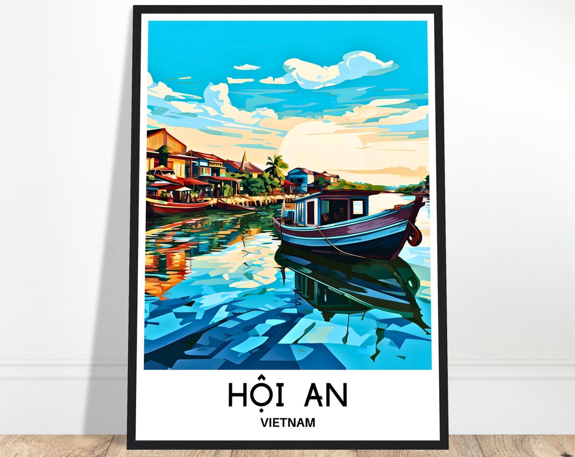 Hoi An Travel Poster Hoi An Travel Print Hoi An Vietnam Print Hoi An Art Print Hoi An Travel Gift Hoi An Wall Print Hoi An Art Gift Hoi An