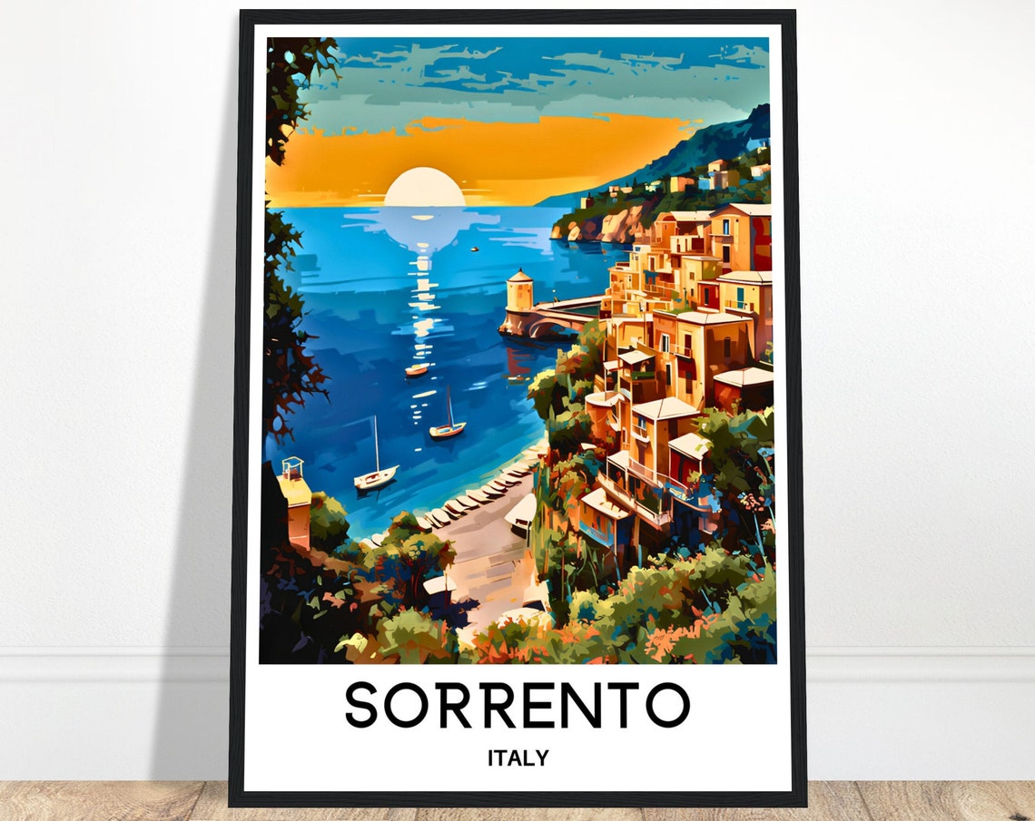 Sorrento Travel Poster Sorrento Travel Print Sorrento Italy Print Sorrento Poster Sorrento Travel Gift Sorrento Lover Gift Sorrento Print