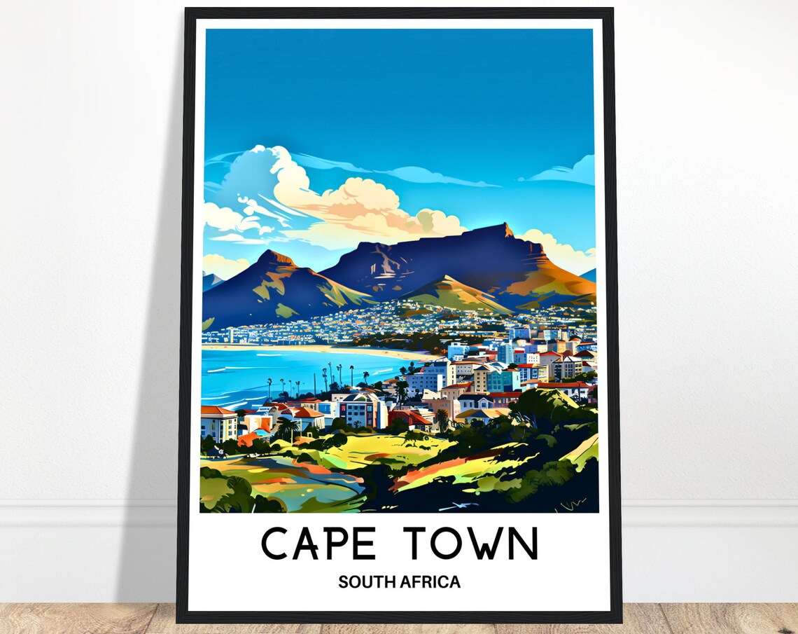 Cape Town South Africa Travel Gift Art Print