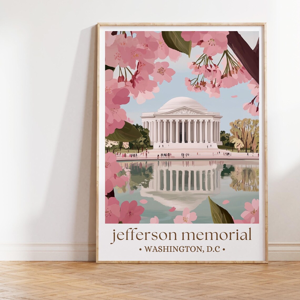 Jefferson Memorial Washington Cherry Blossom Art Print