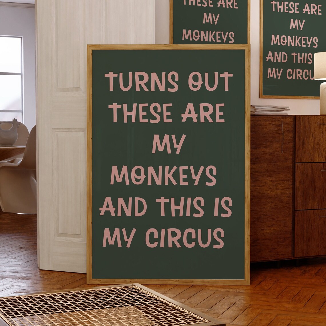 Turns Out These Are My Monkeys Wall Art Print - Image 4
