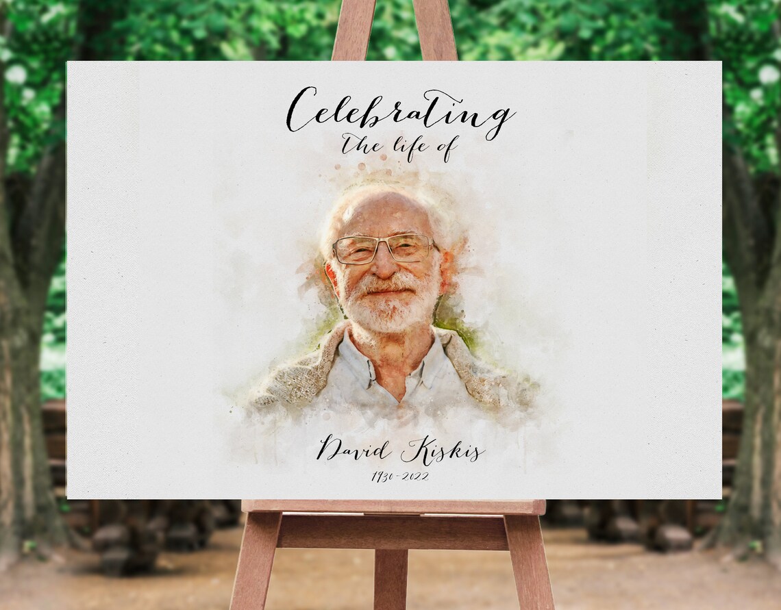 Funeral Welcome Sign, Celebration of Life Decor