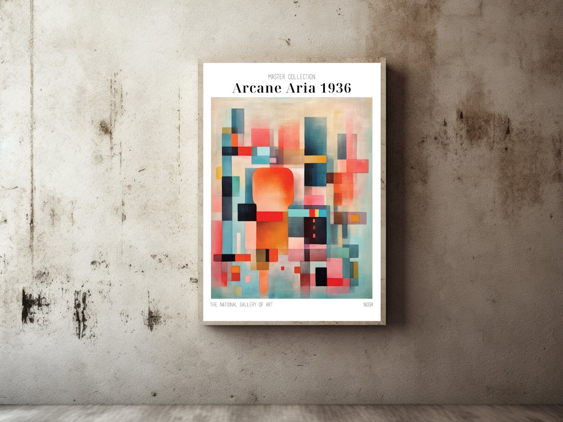 Arcane Aria 1936 Pastel Geometric Master Collection Art Poster - Image 2