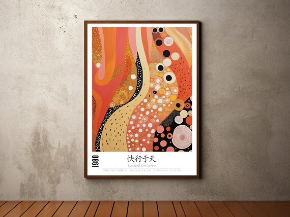 Yayoi Kusama Inspired Print Yayoi Kusama Poster Contemporary Art Jungle Tropical Botanical Print Modern Abstract Wall Art Pop Art Print