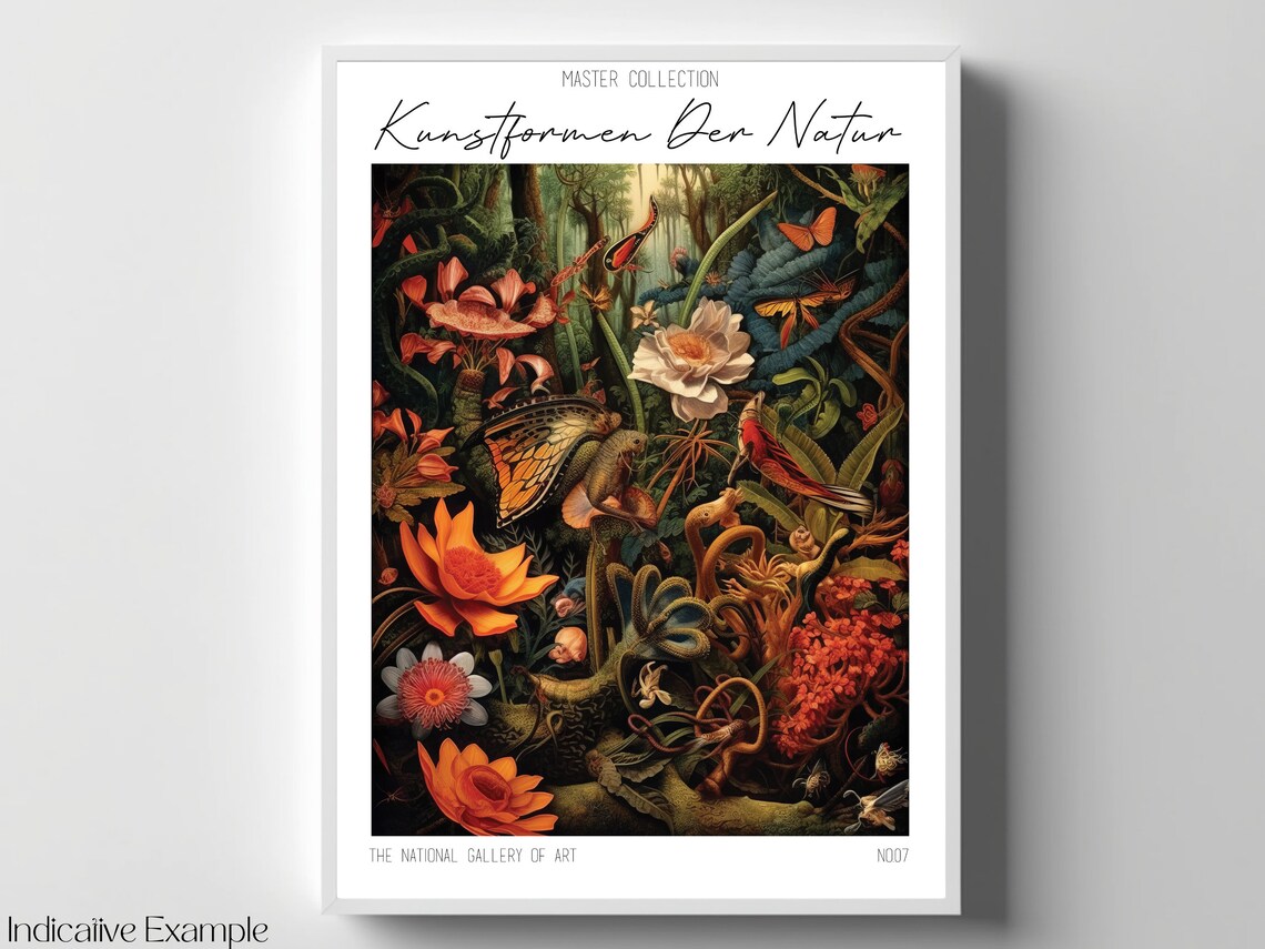 Kunstformen Der Natur Haeckel Inspired Exotic Flowers Poster - Image 4