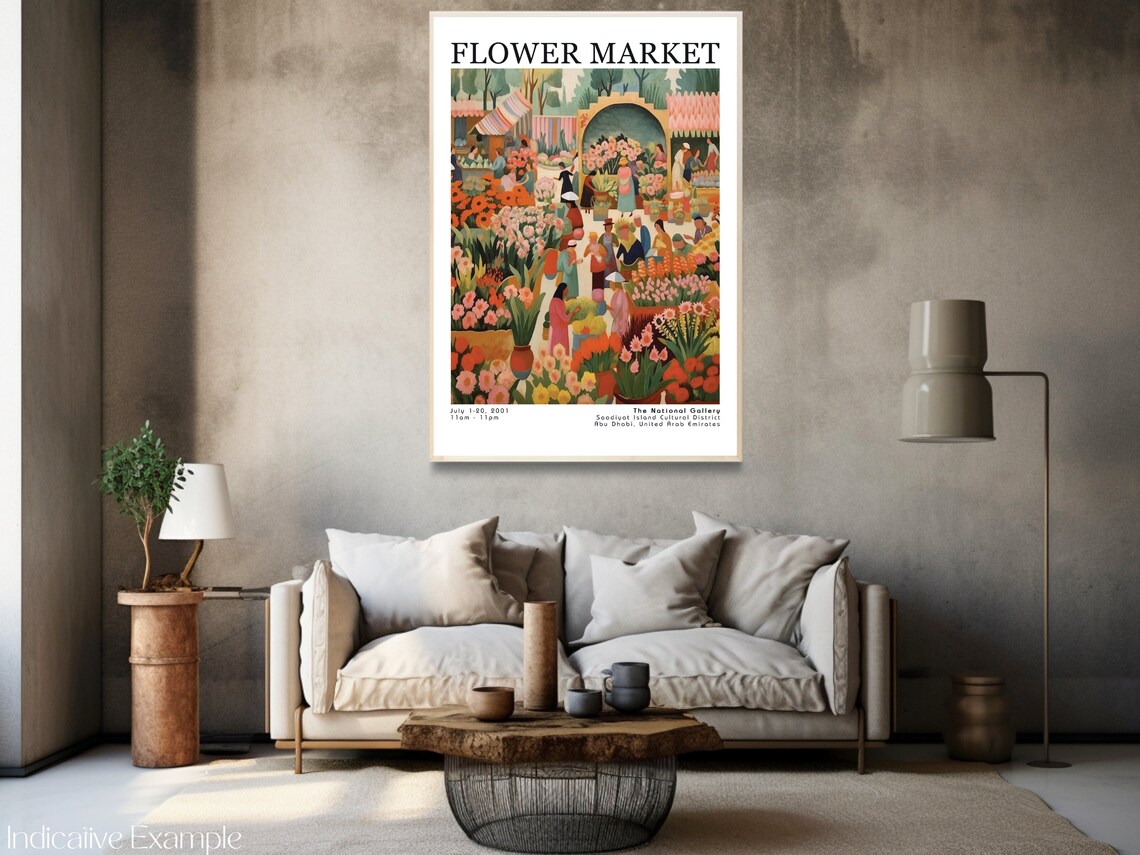 Flower Market Poster, Henri Matisse Vintage Flowers - Image 3
