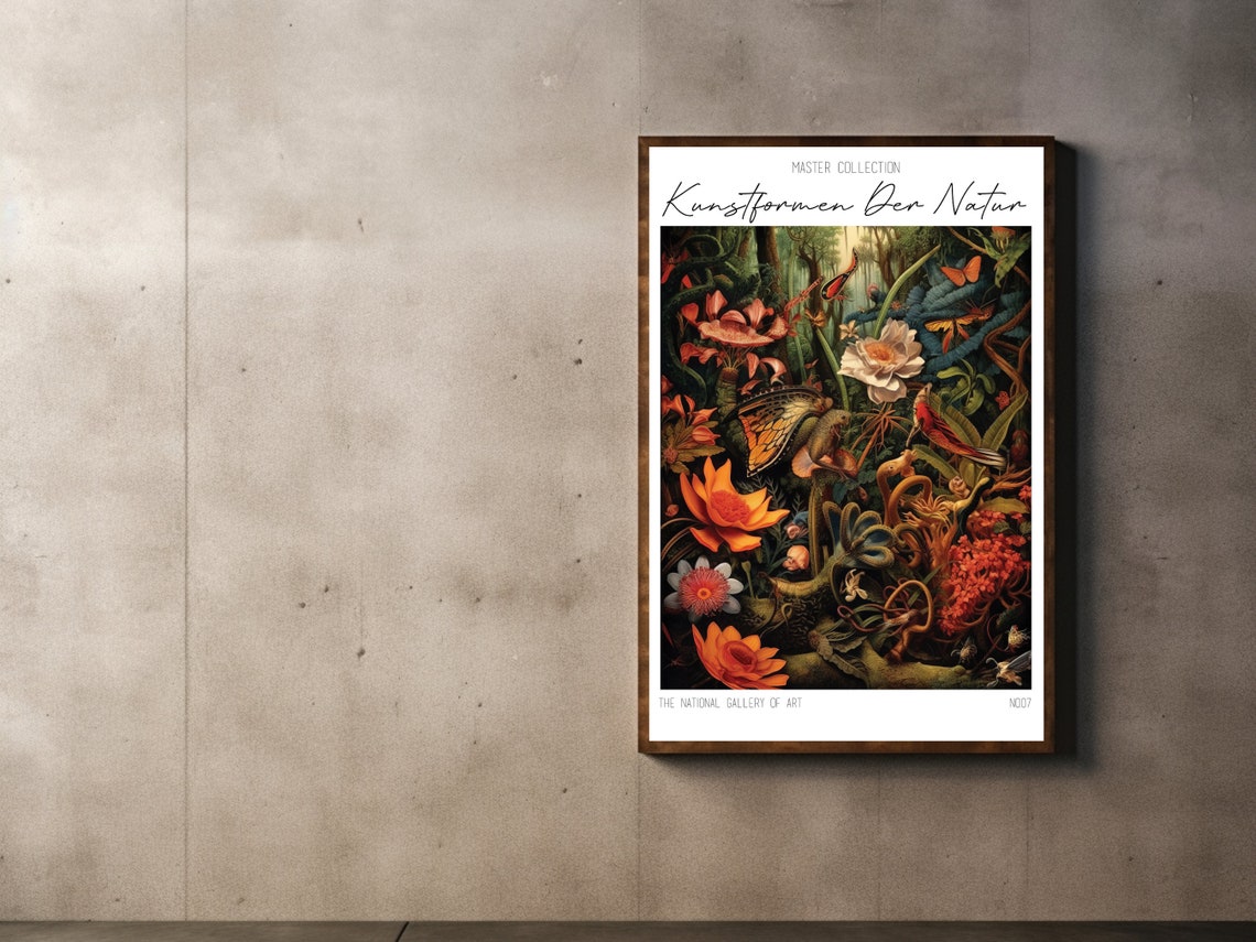 Kunstformen Der Natur Haeckel Inspired Exotic Flowers Poster - Image 2