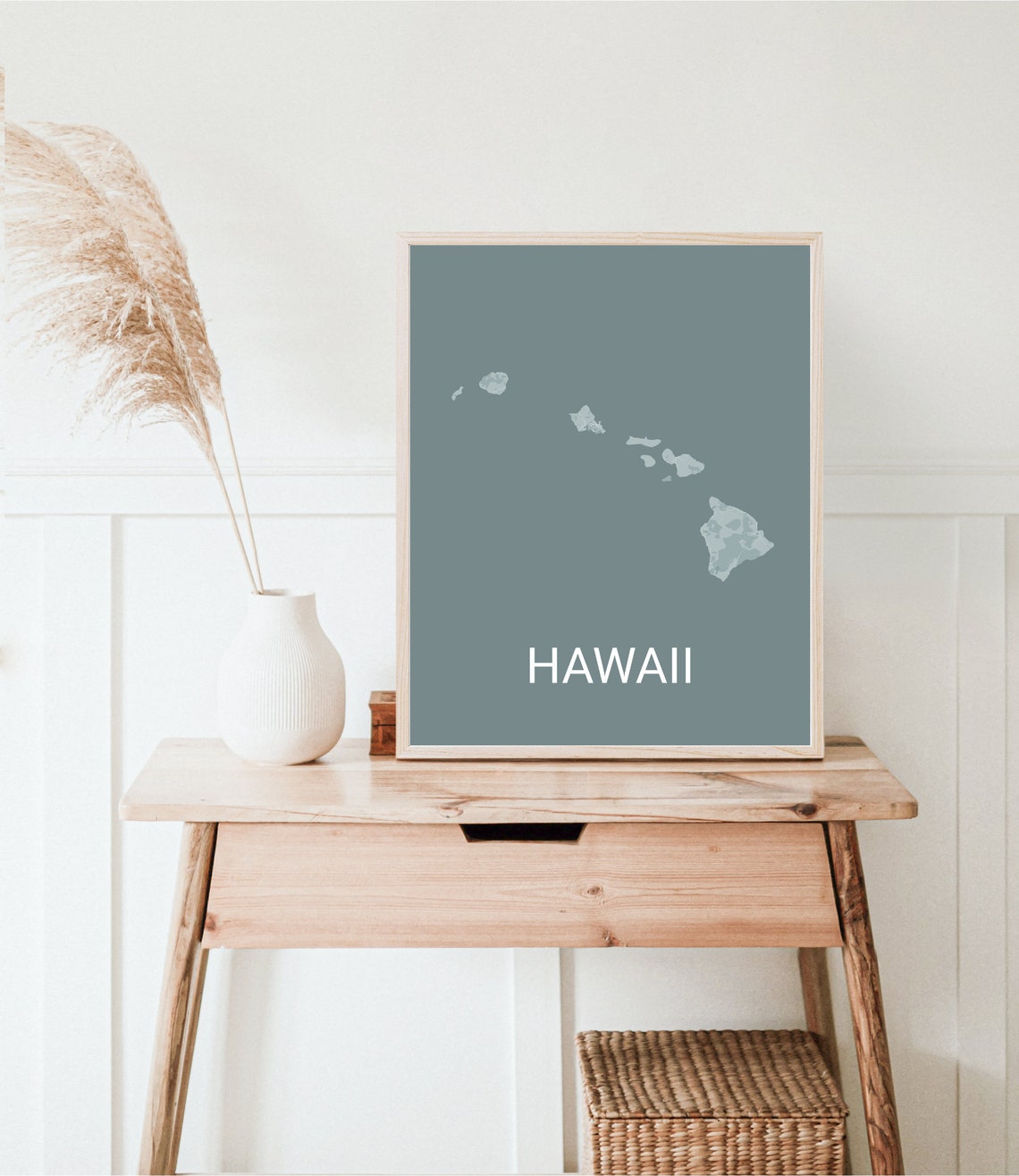 Hawaii Map Print Hawaii Travel Map Map Of Hawaii Hawaiian Gifts Hawaii Gifts Wedding Gifts Anniversary Gifts Valentine Gifts - Image 2