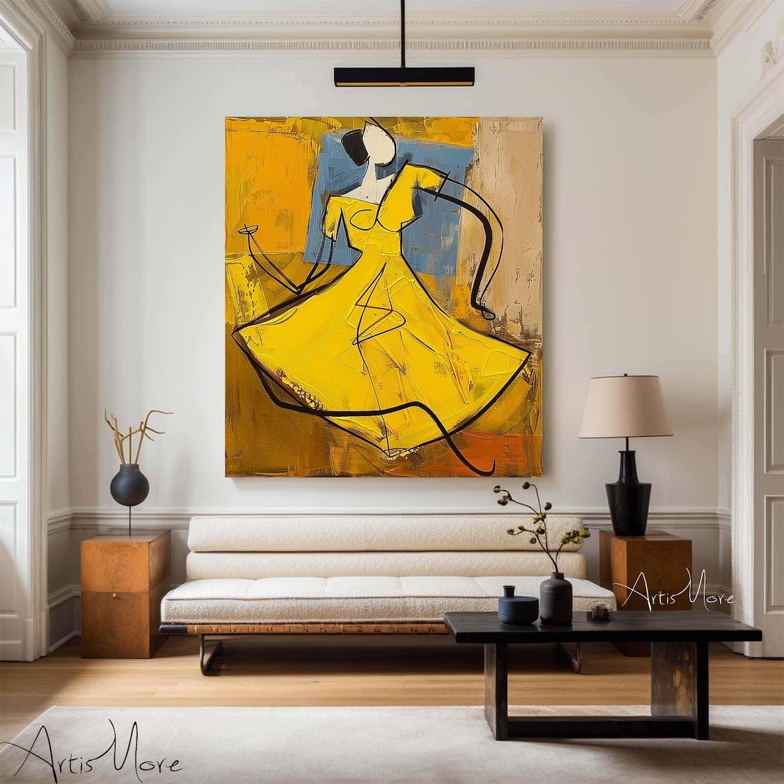 Woman Figure Abstract Portrait Art Print, Fashion Decor - Image 4