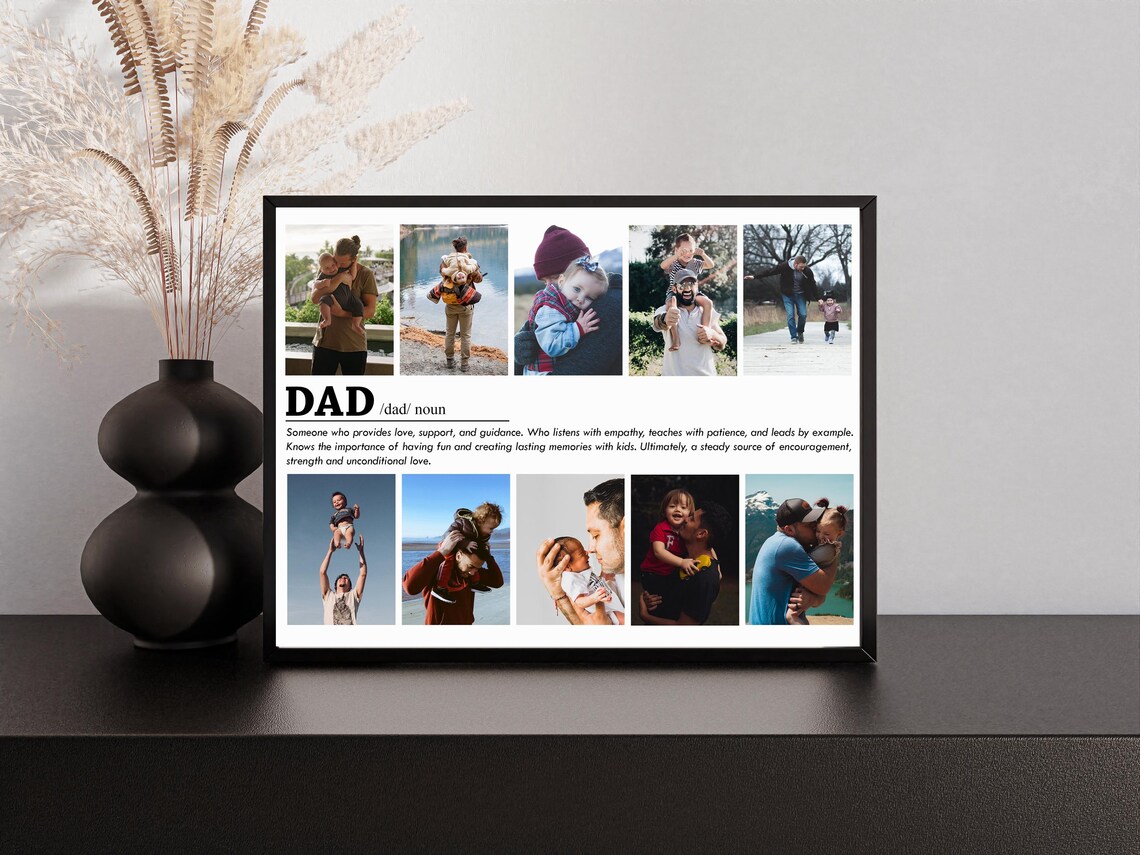 Dad Definition Customizable Photo Collage Gift - Image 5