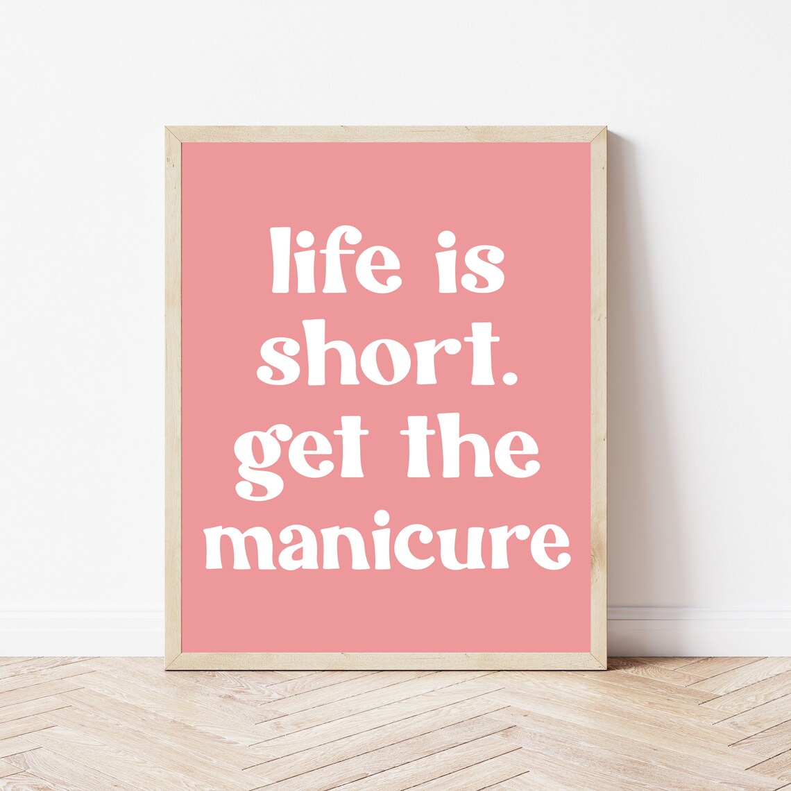 Nail Salon Decor Mani Pedi Welcome Art Print