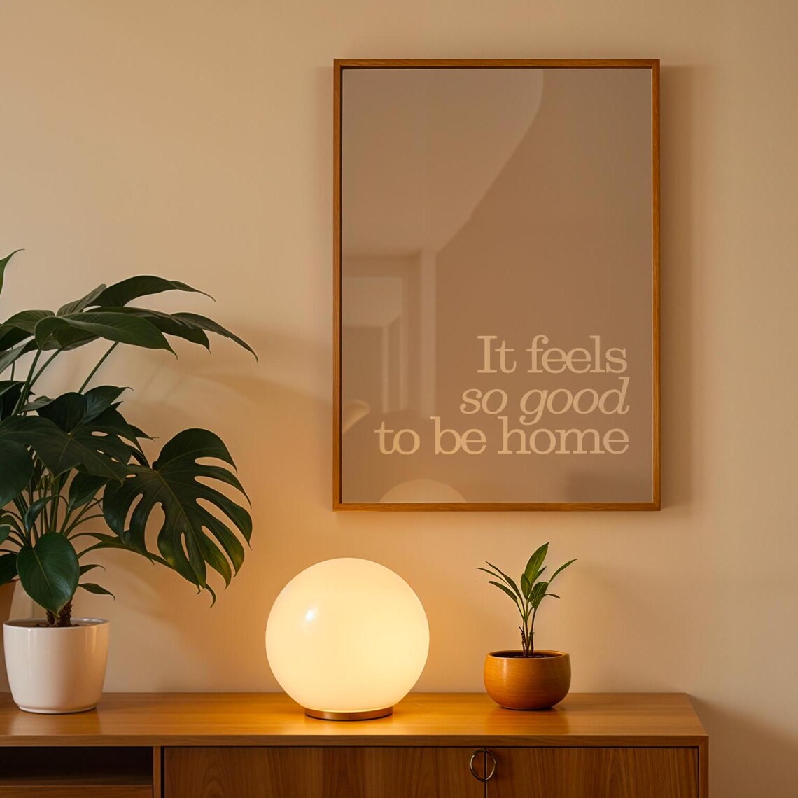 Feels So Good To Be Home Neutral Poster Print