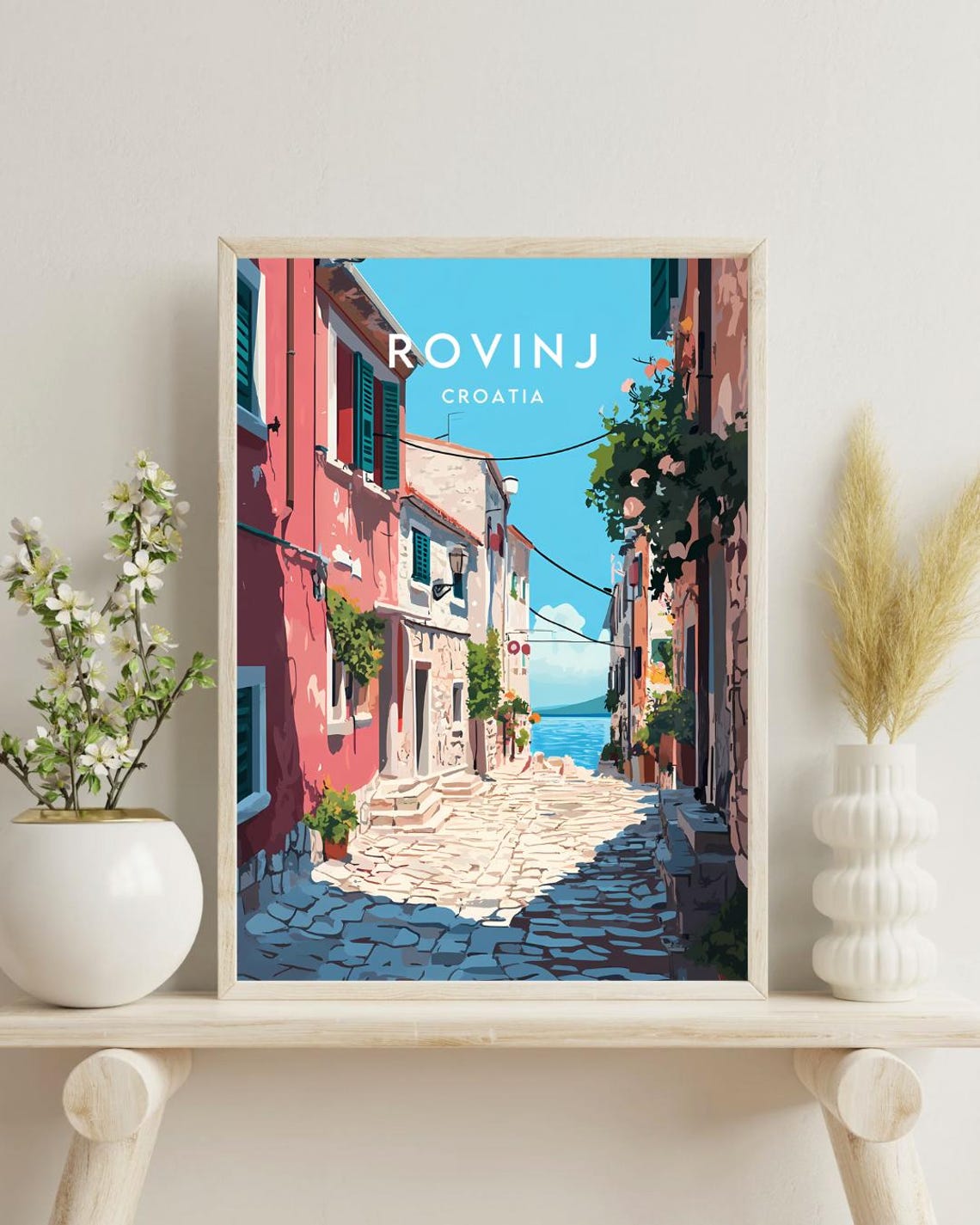 Rovinj Travel Print Croatia Rovinj Poster Croatia Poster Travel Wall Art Croatia Print Croatia Rovinj Wall Art Croatian Rovinj Art - Image 4
