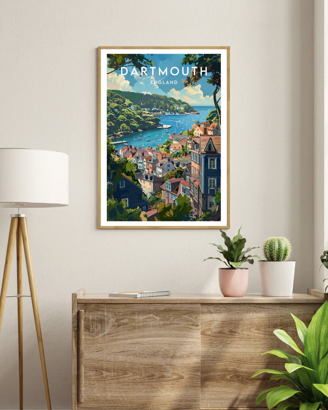 Dartmouth England Travel Poster - Image 3