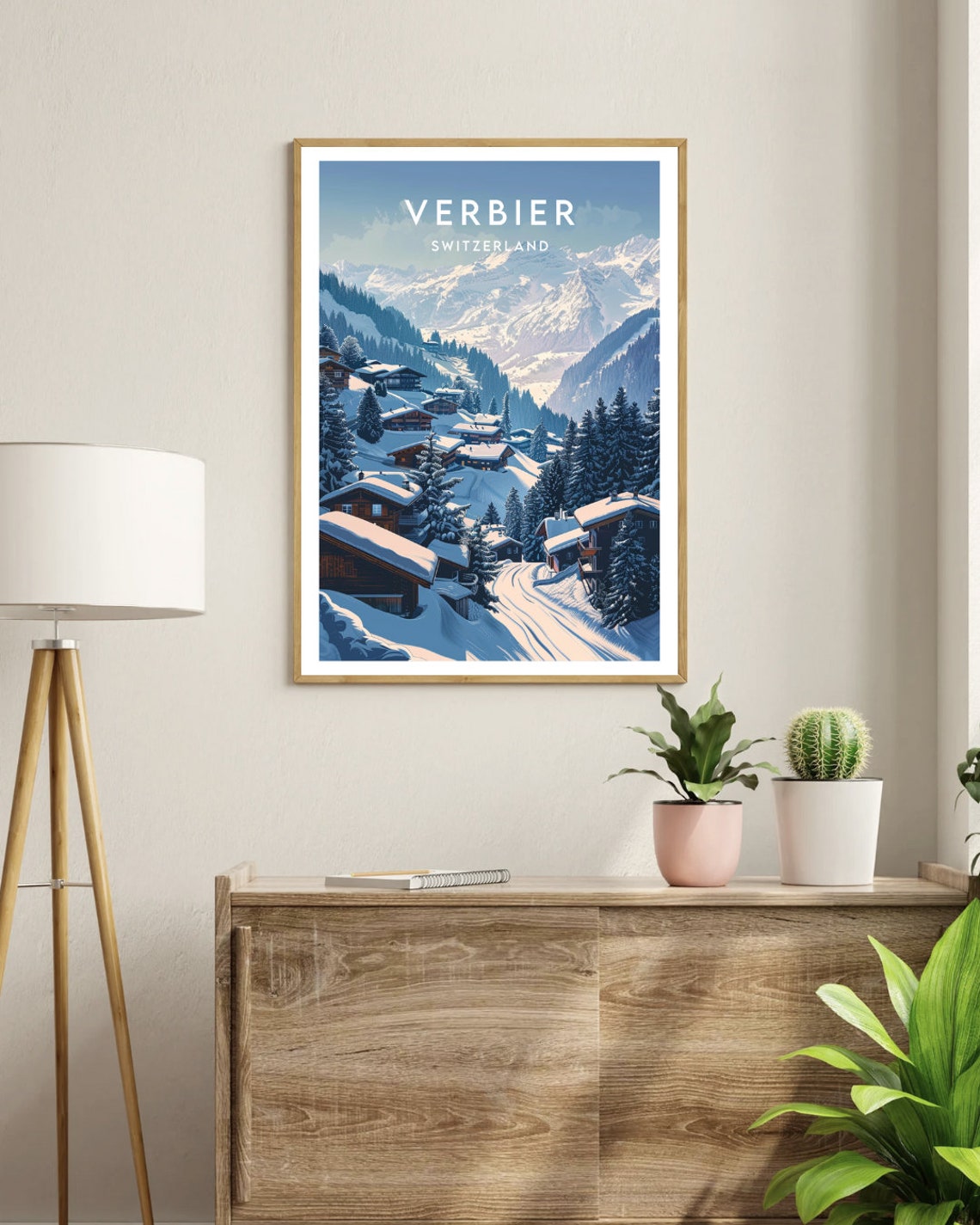 Verbier Travel Print Switzerland Verbier Poster Switzerland Poster Travel Wall Art Switzerland Print Switzerland Europe Verbier Art - Image 3