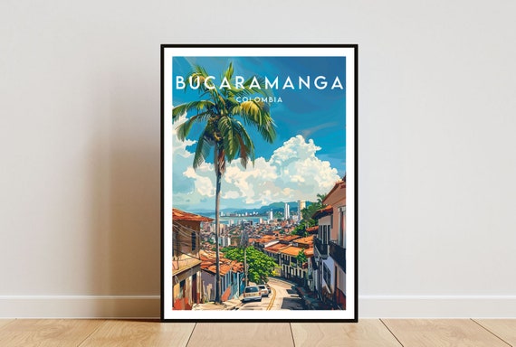 Bucaramanga Travel Print Colombia Bucaramanga Poster Colombia Poster Travel Wall Art Colombia Print Bucaramanga South America