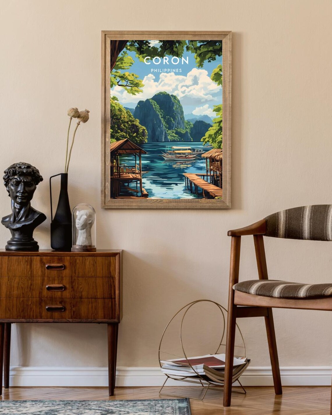 Coron Travel Poster, Philippines Wall Art Print - Image 2