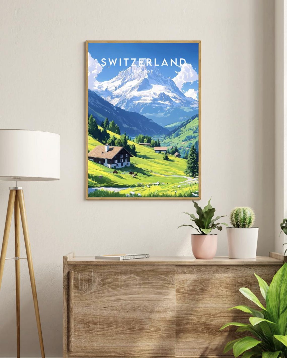 Switzerland Travel Print Europe Europe Poster Switzerland Poster Travel Wall Art Switzerland Print Switzerland Europe Geneva Poster - Image 3