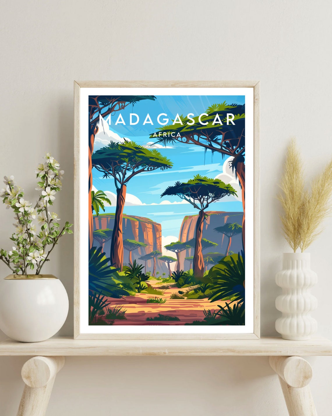Madagascar Travel Print Africa Madagascar Poster Africa Poster Travel Wall Art Africa Print Madagascar Wall Art Madagascar Africa - Image 4