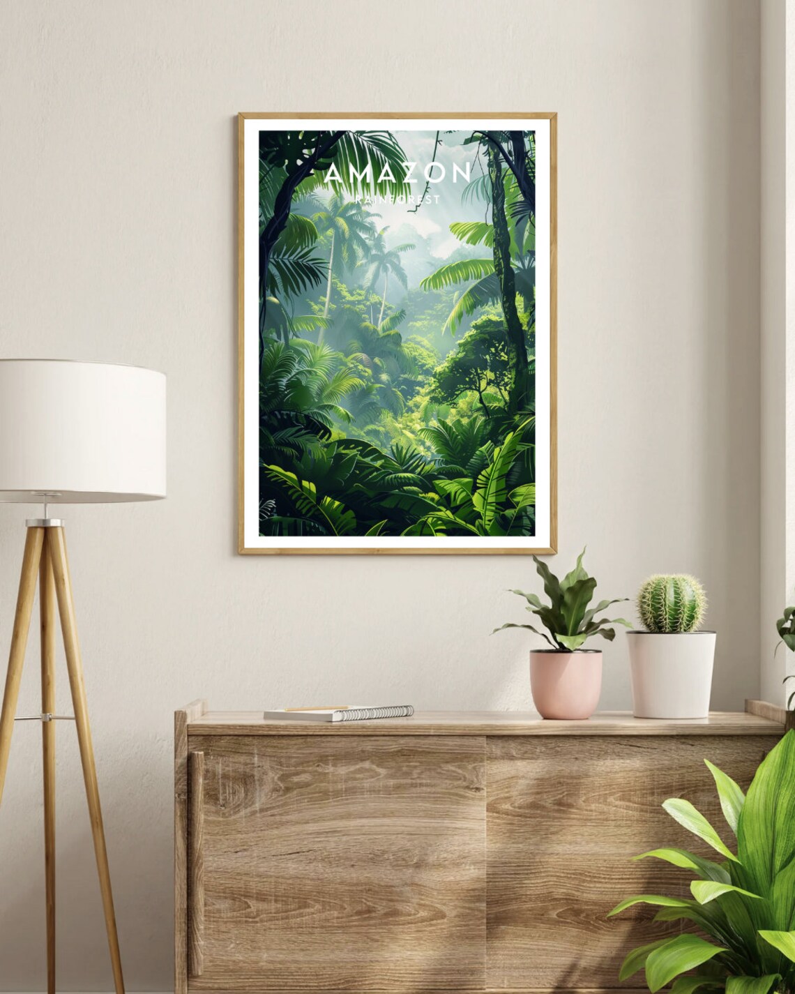 Amazon Rainforest Lush Jungle Nature Travel Art South America Poster - Image 3
