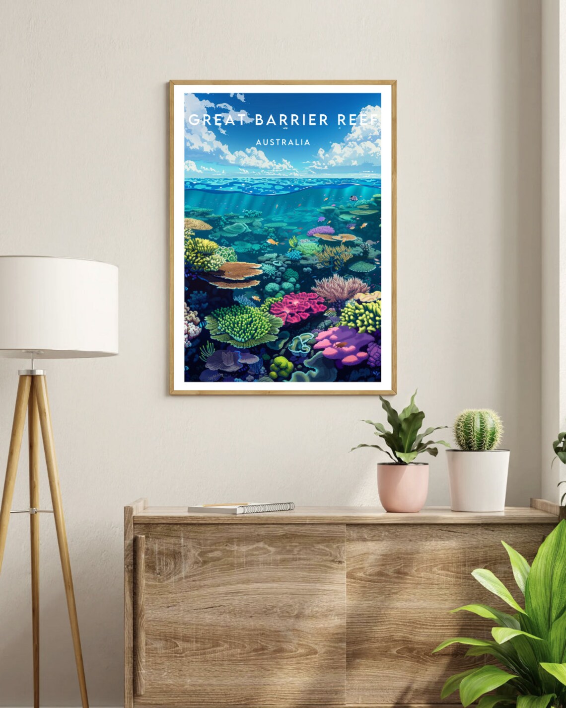Great Barrier Reef, Australia Travel Poster Print - Image 3