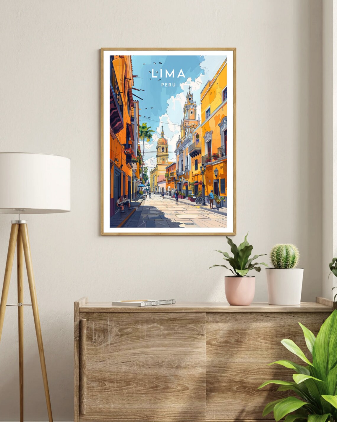 Lima Peru Travel Poster, South America Wall Art - Image 3