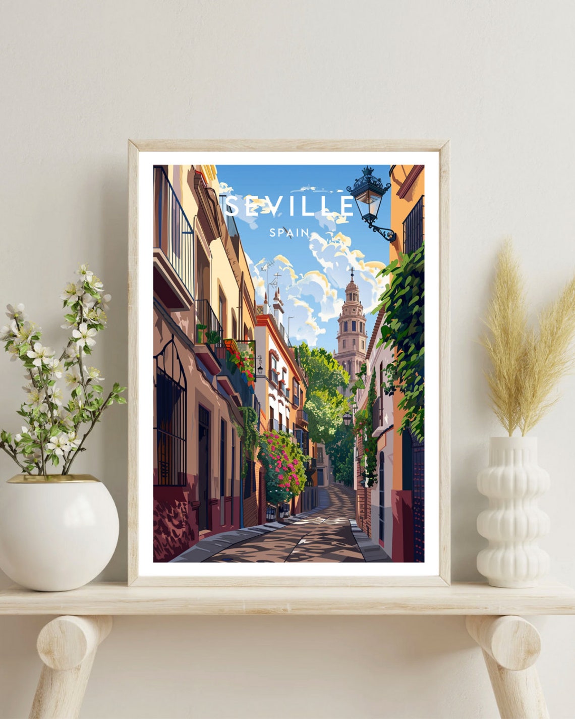 Seville Travel Print Spain Seville Poster Spain Poster Travel Wall Art Spain Print Poster Spain Europe Seville Spanish - Image 4