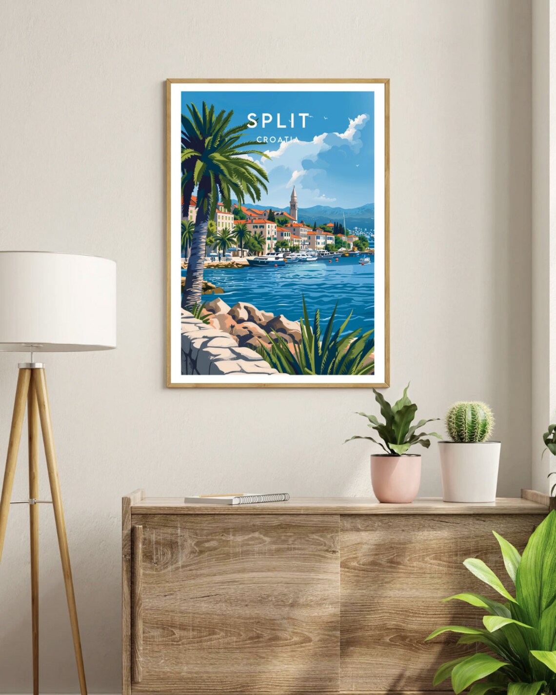 Split Croatia Europe Travel Poster Print - Image 3