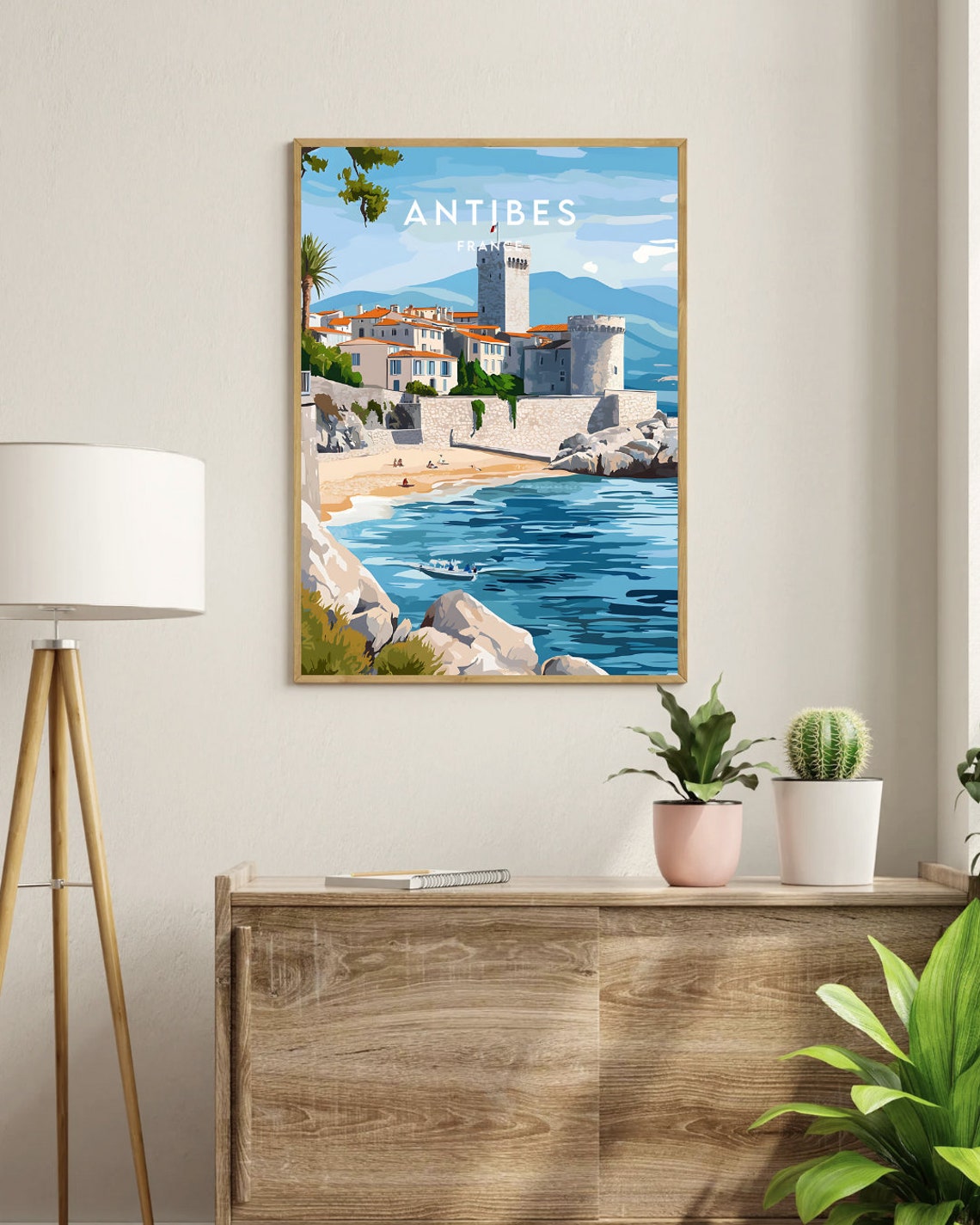 Antibes Travel Print France Antibes Poster France Poster Travel Wall Art France Print Poster France Art Europe Antibes Wall Art - Image 3
