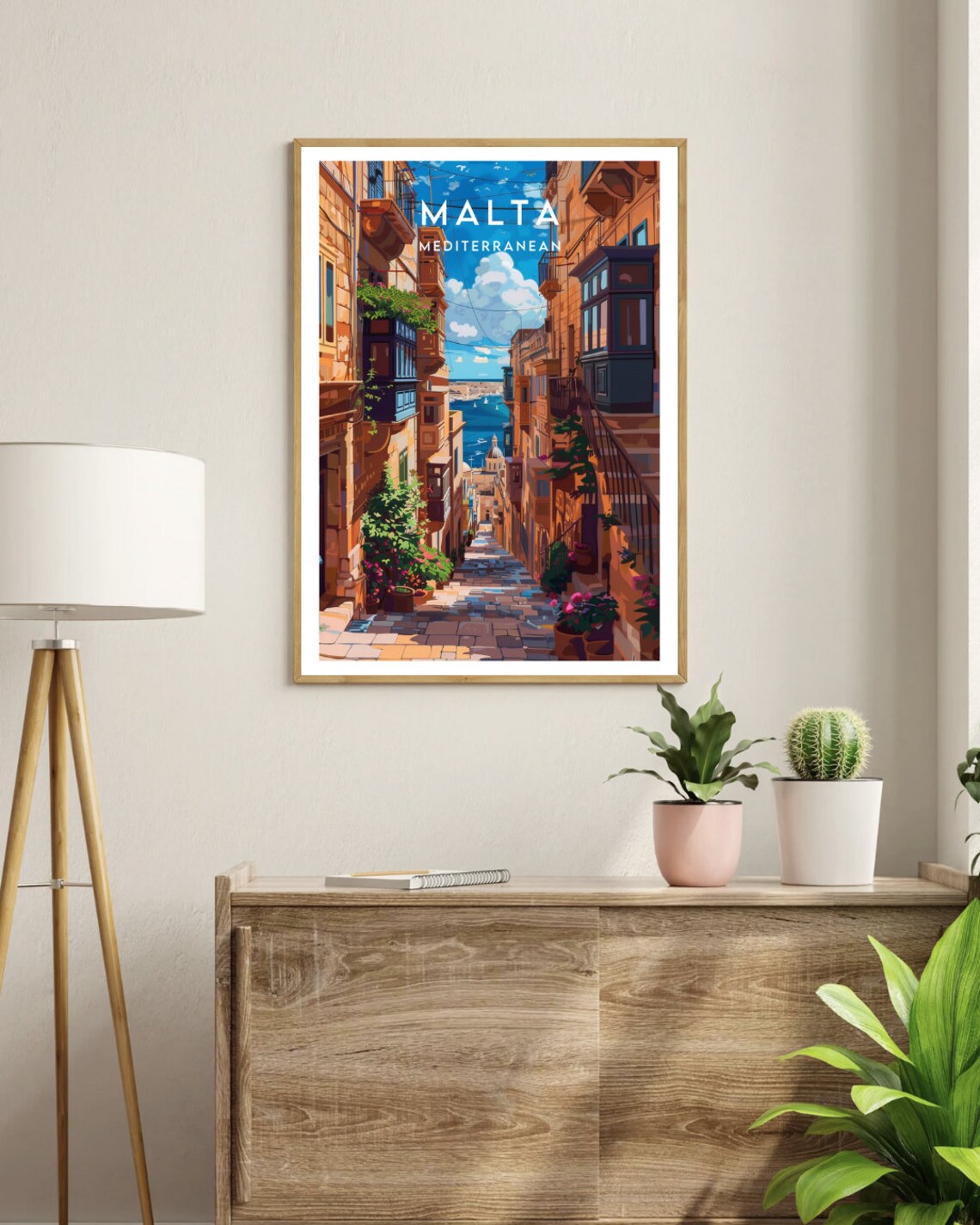 Malta Travel Poster, Valletta European Wall Art - Image 3