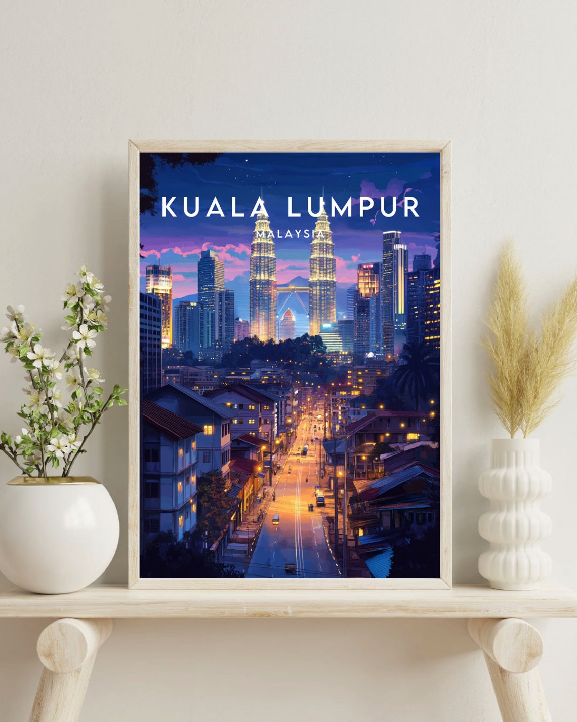 Kuala Lumpur Travel Print Malaysia Kuala Lumpur Poster Malaysia Poster Travel Wall Art Malaysia Print Poster Malaysia Asia Kl - Image 4