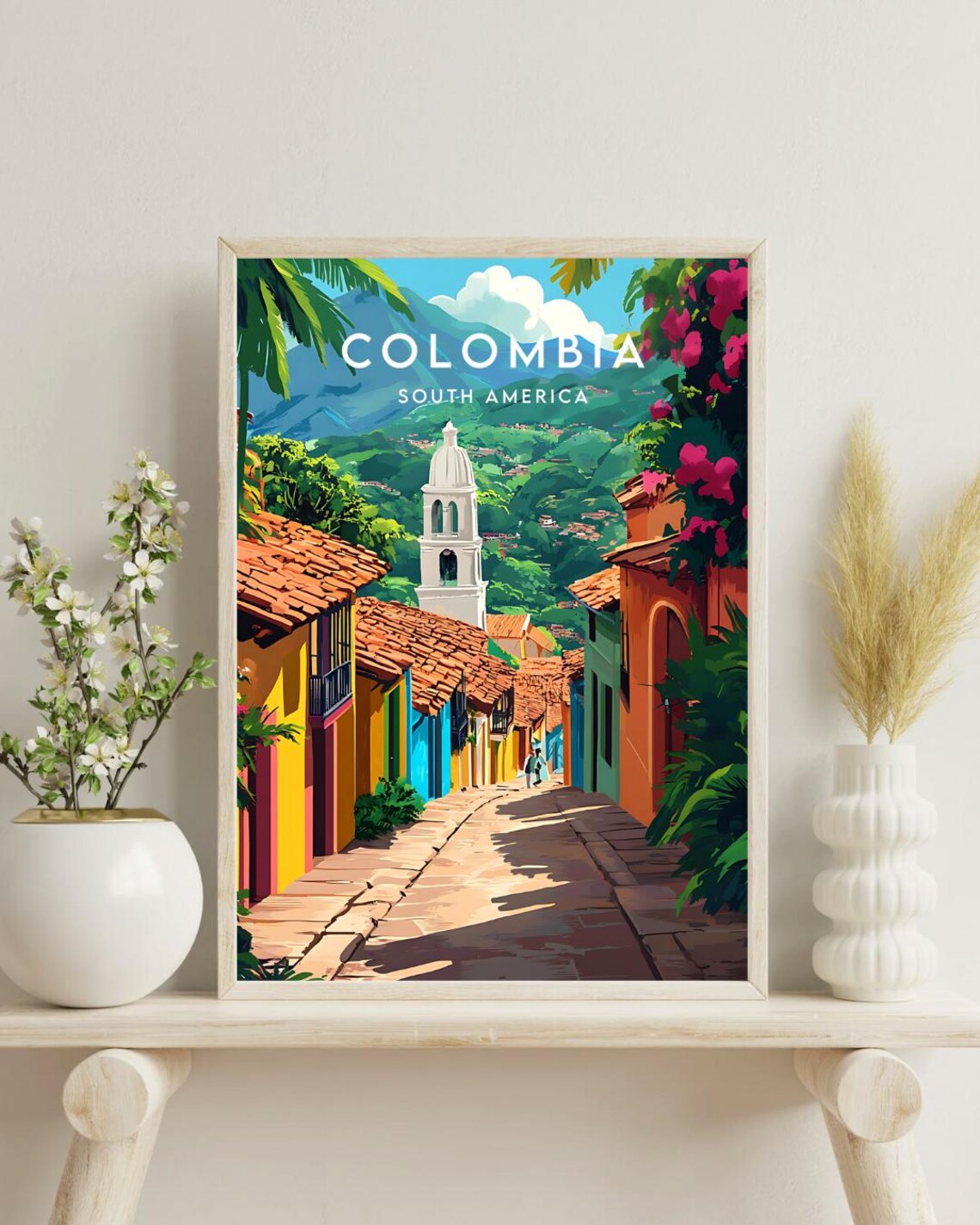 Colombia Travel Poster, South America Wall Art - Image 4