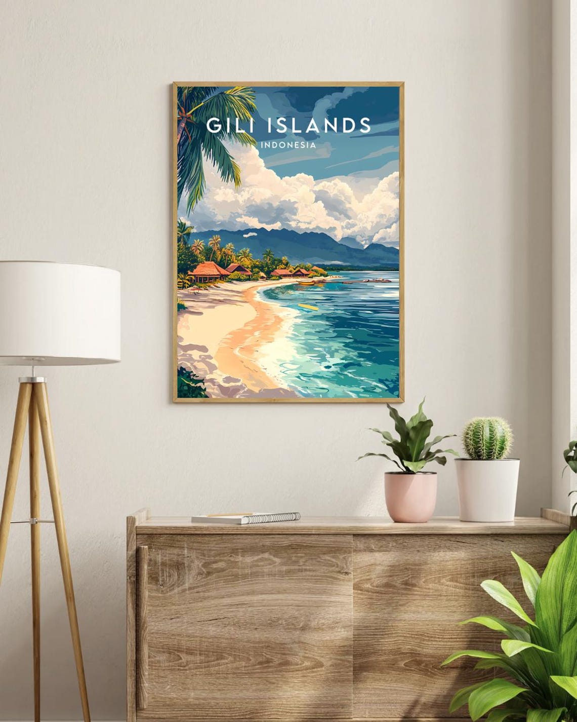 Gili Islands Travel Print Indonesia Gili Islands Poster Indonesia Poster Travel Wall Art Indonesia Print Gili Islands Gili T Poster - Image 3