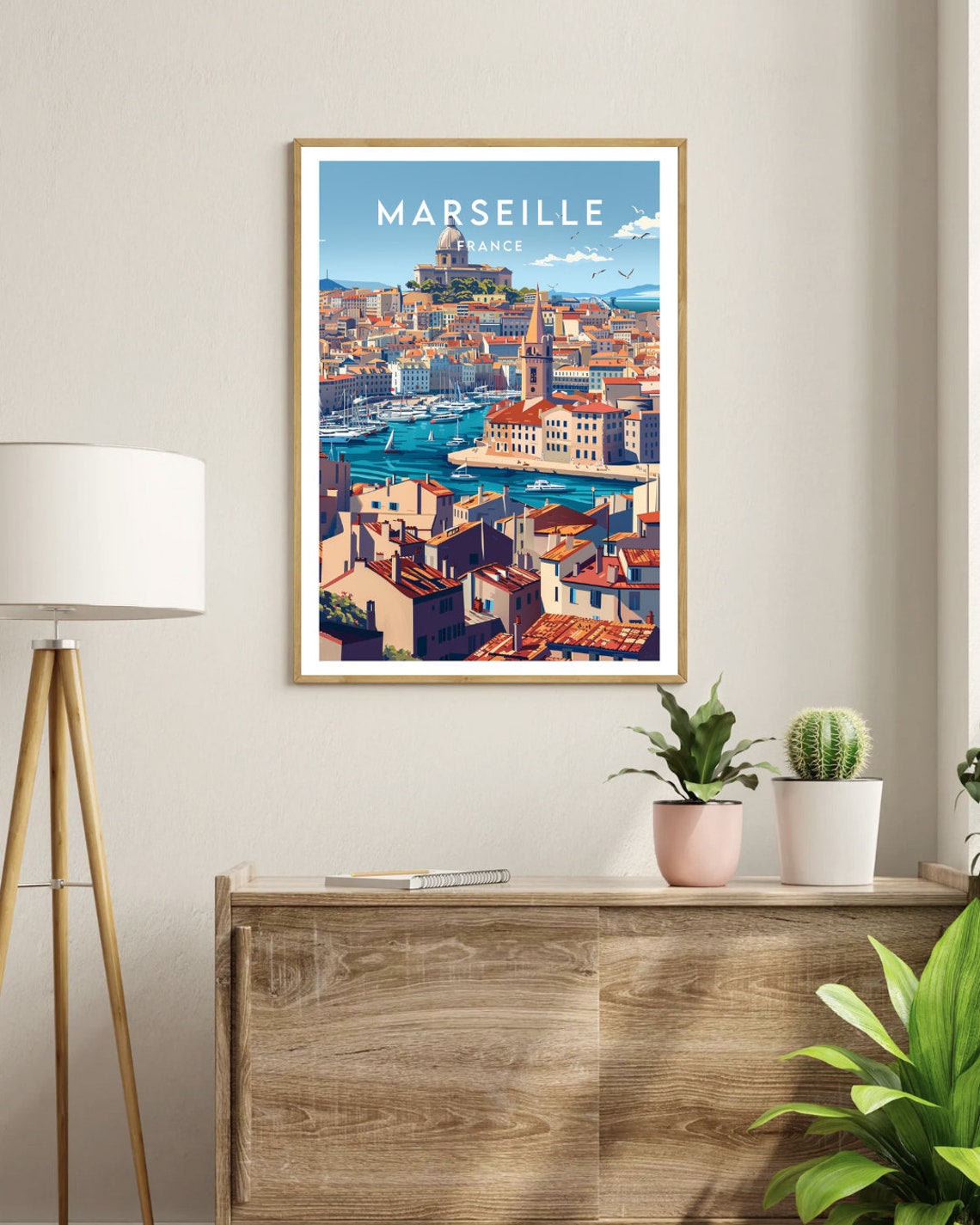 Marsielle Travel Print France Marseille Poster France Poster Travel Wall Art France Print Poster France Europe Marseille French - Image 3