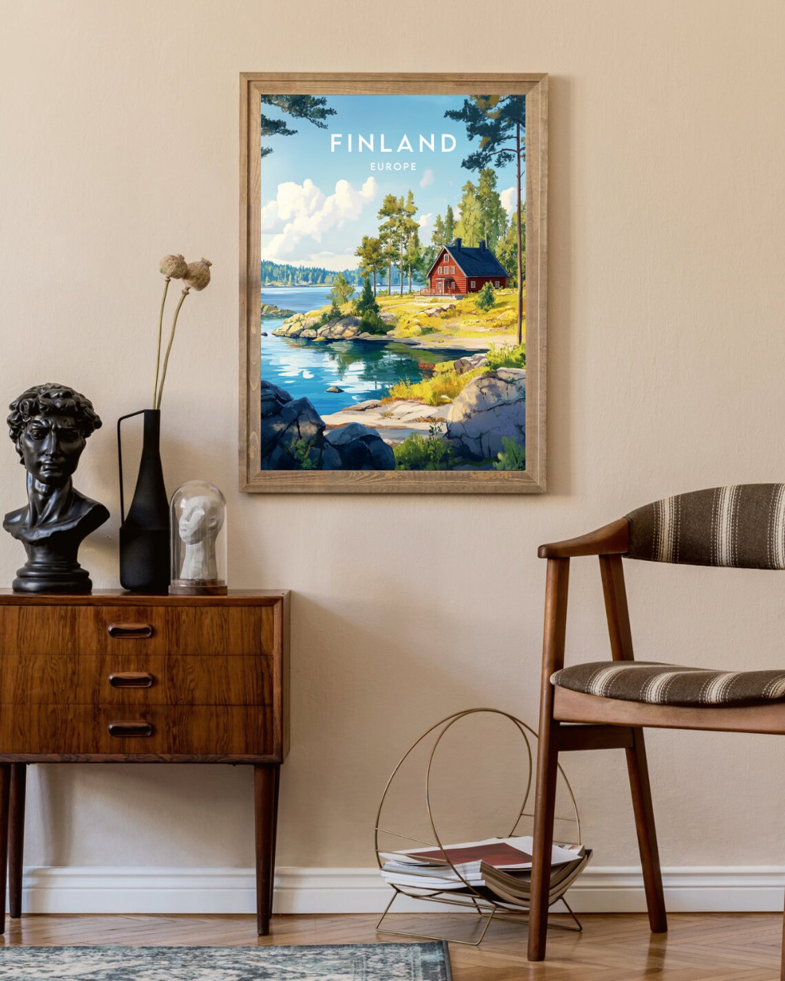 Finland Travel Poster, Europe and Helsinki - Image 2