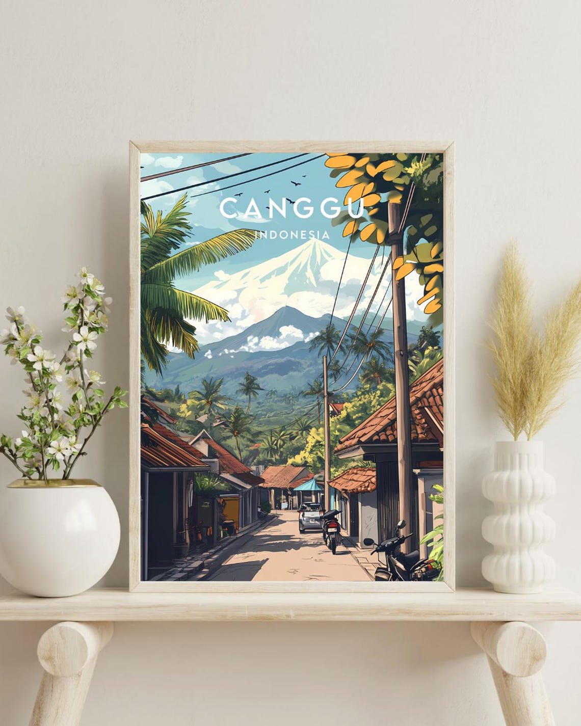 Canggu Travel Print Bali Canggu Poster Bali Poster Travel Wall Art Indonesia Print Canggu Print Indonesia Canggu Indonesia Poster - Image 4