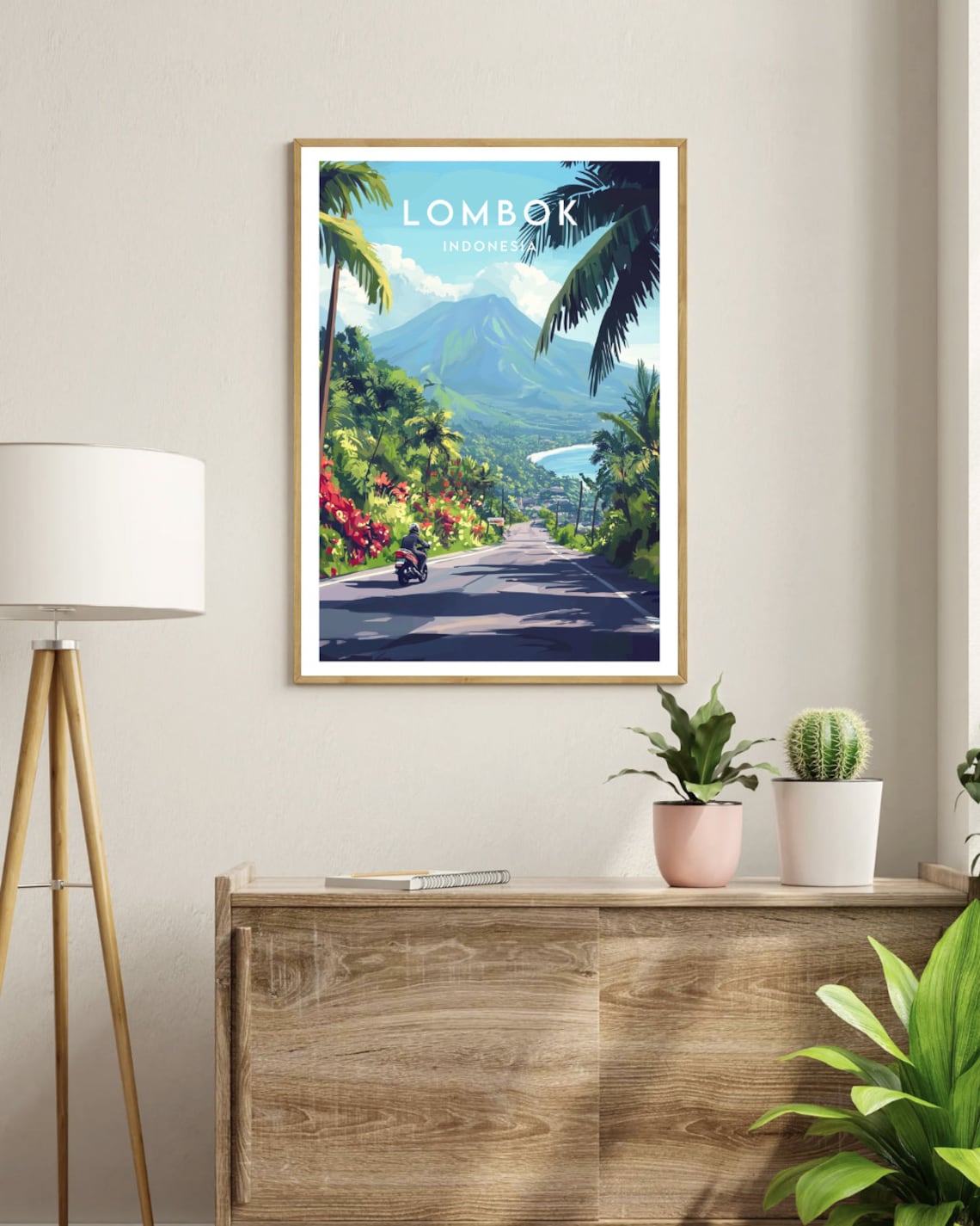 Lombok Travel Poster, Indonesia Place Print - Image 3