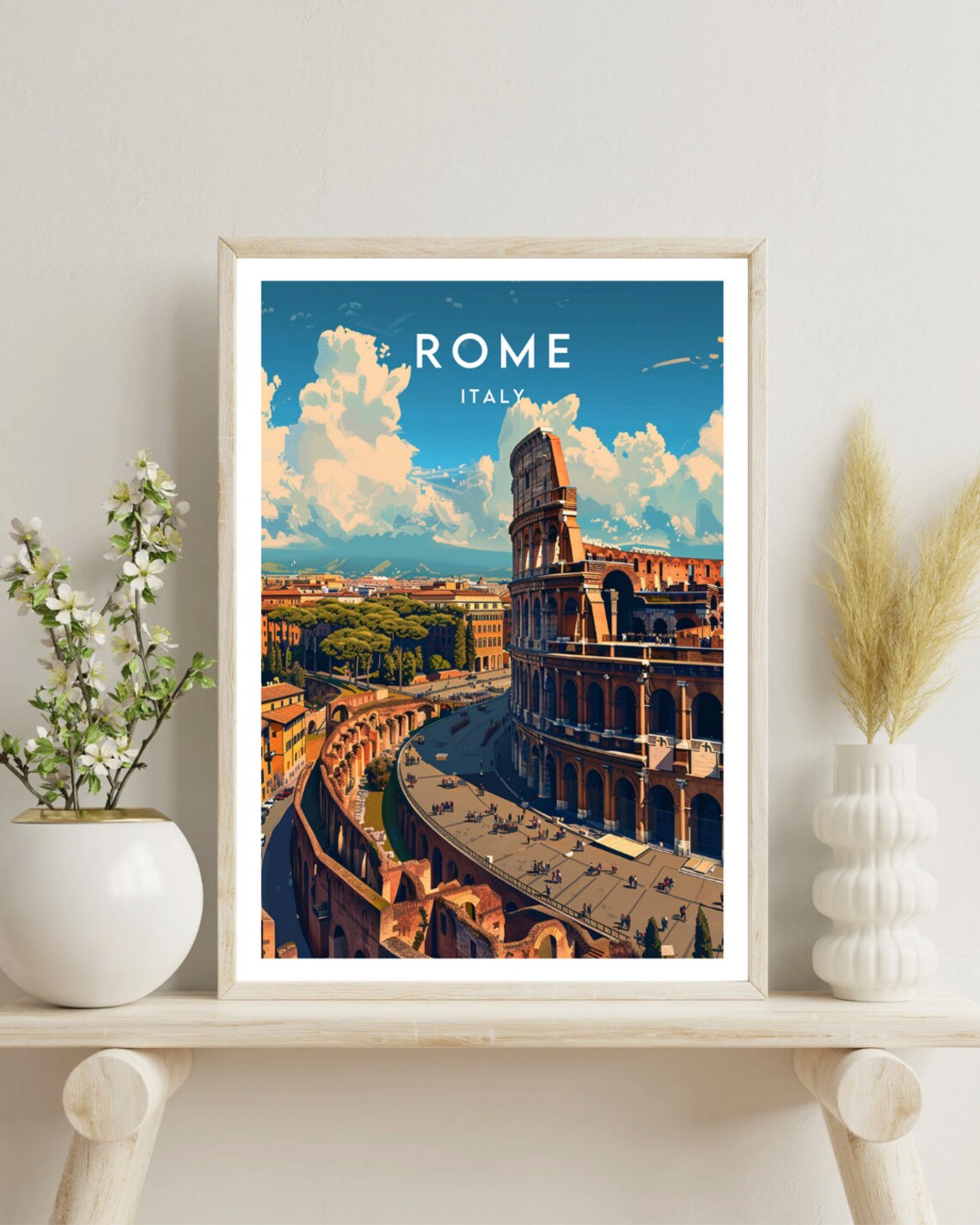Rome Travel Poster, Italy Travel Wall Art - Image 4