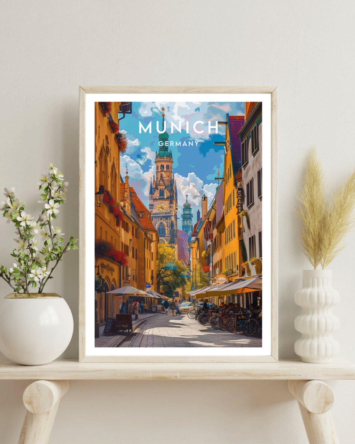 Munich Travel Poster, Germany Europe Travel Art - Image 4
