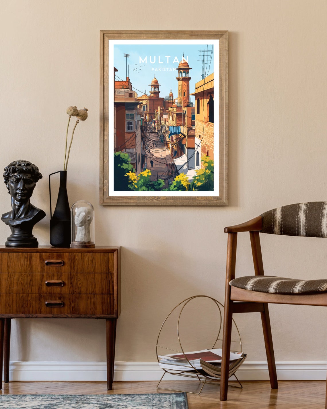 Multan Travel Print Pakistan Multan Poster Pakistan Poster Travel Wall Art Pakistan Print Multan Travel Poster Pakistan Wall Art - Image 2