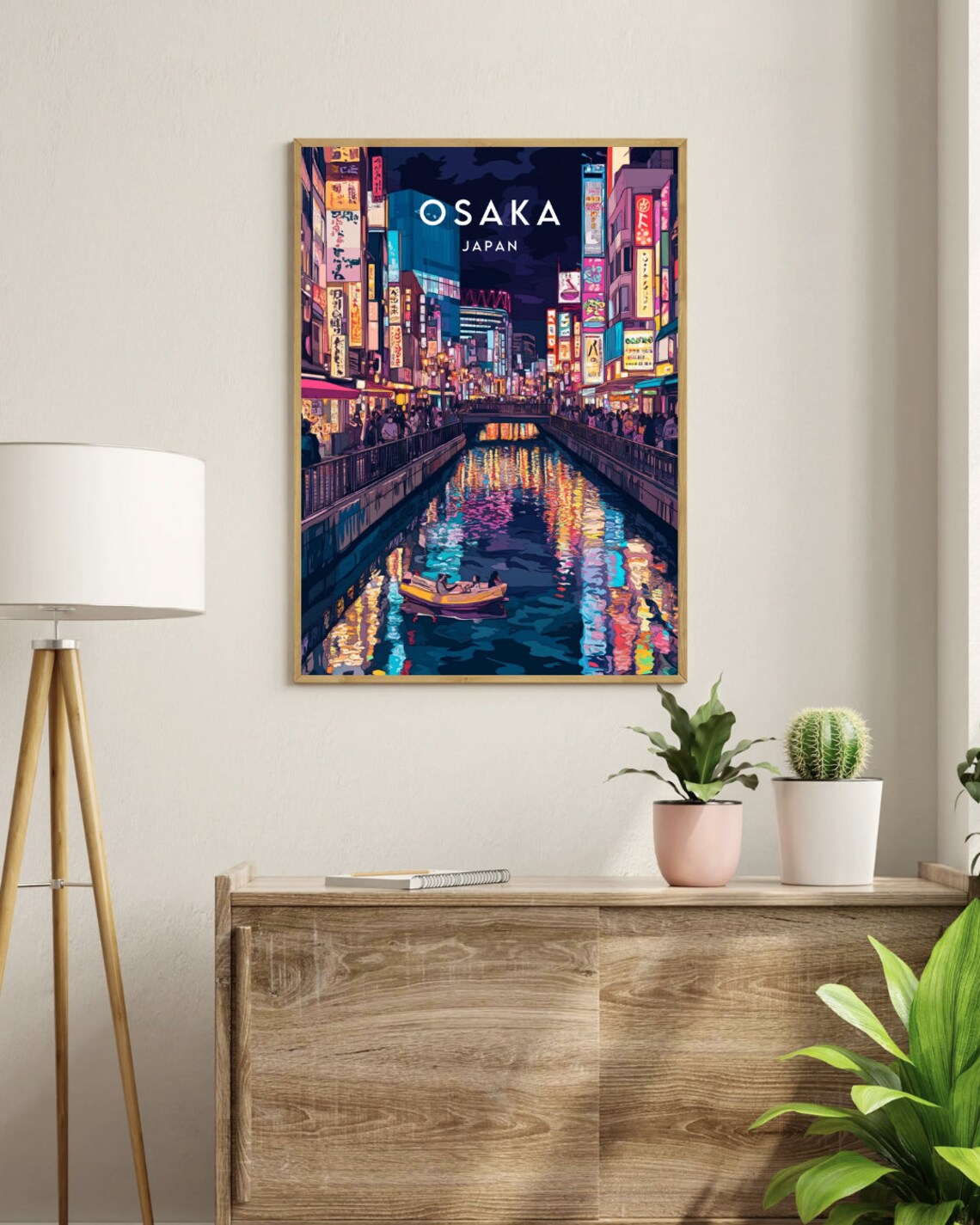 Osaka Travel Print, Japan City Wall Art - Image 3