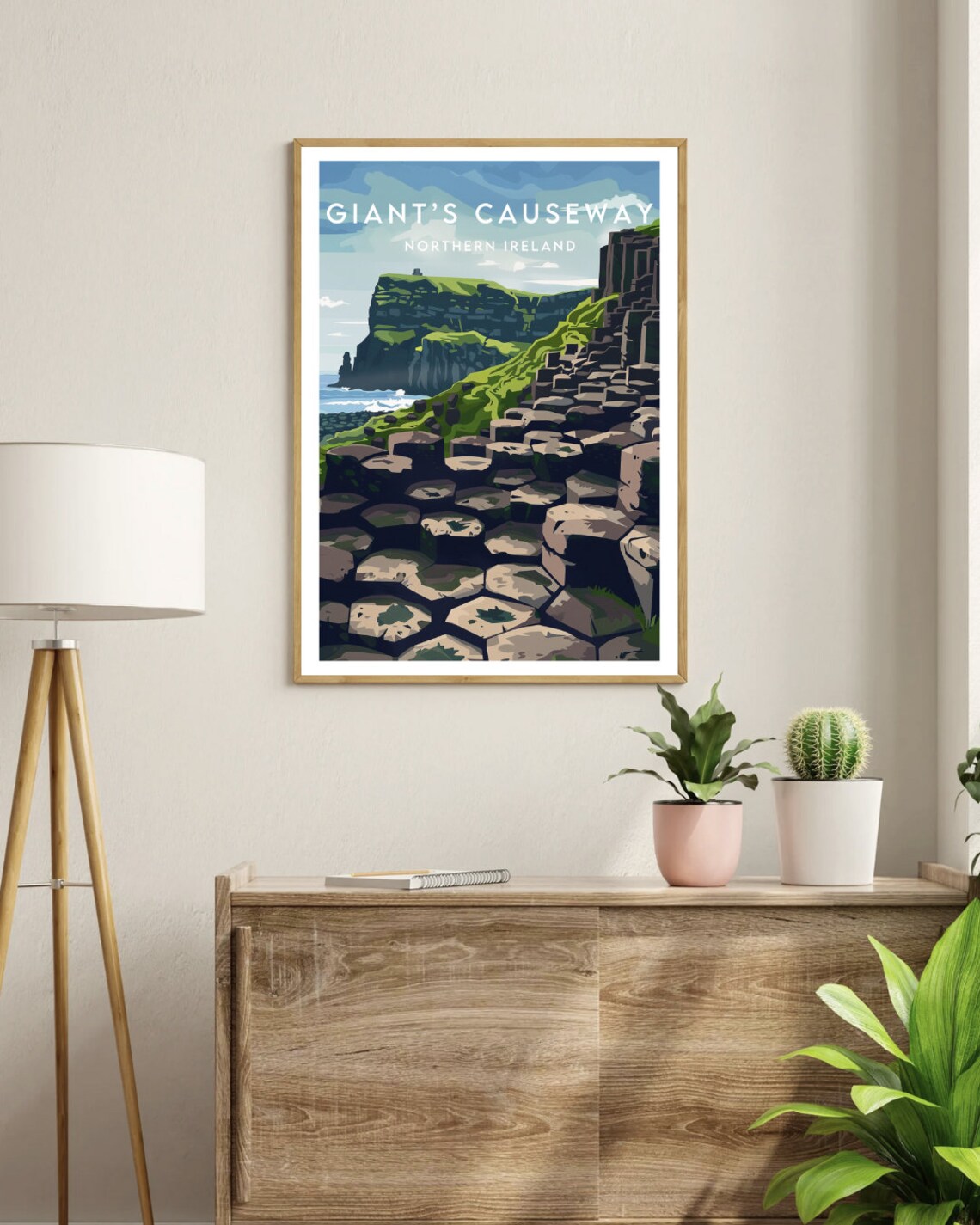 Giants Causeway Northern Ireland Travel Poster - Image 3