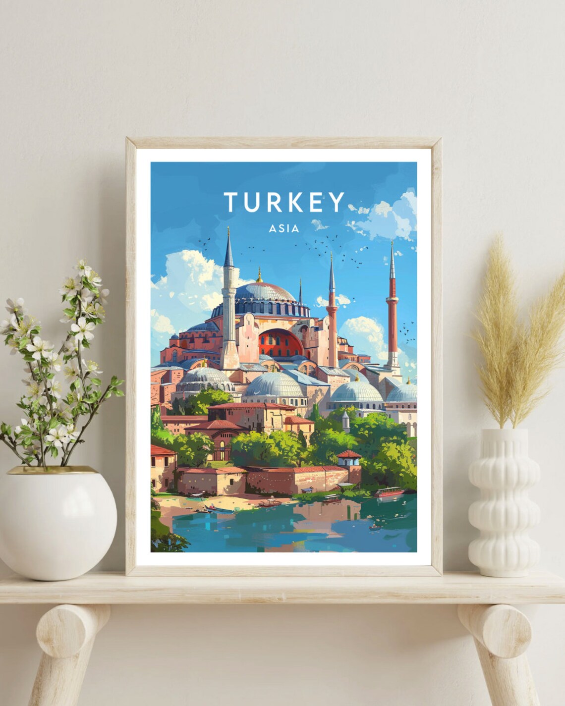 Turkey Asia Istanbul Hagia Sophia Grand Mosque Landmark Poster - Image 4