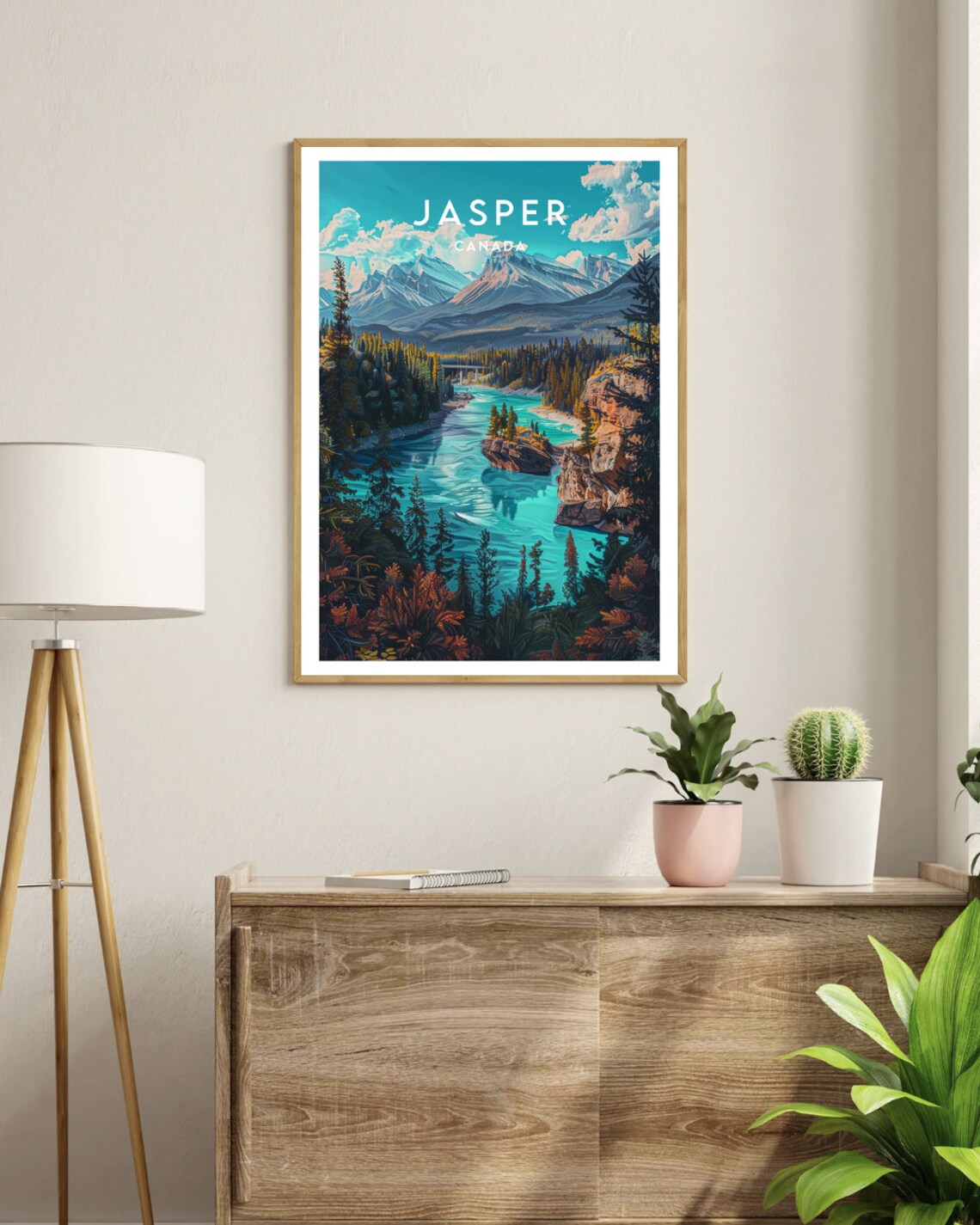 Jasper Travel Poster, Canada Landscape Wall Art - Image 3