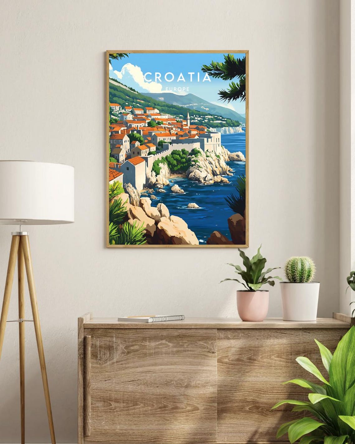 Croatia Travel Print Europe Europe Poster Croatia Poster Travel Wall Art Croatia Print Croatia Wall Art Dubrovnik Poster Split Vis - Image 3