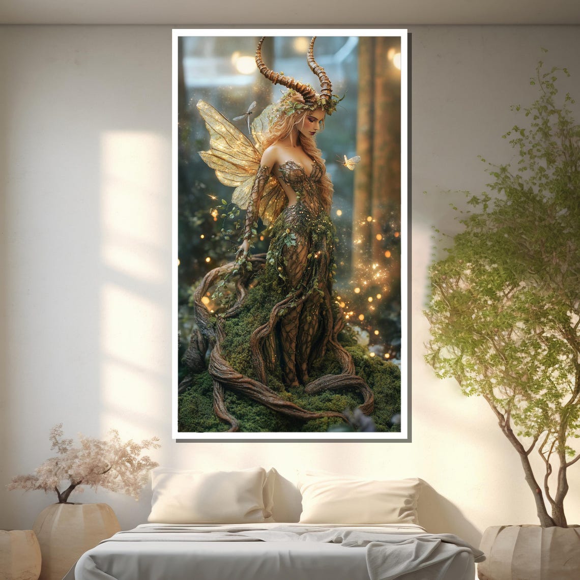 Enchanted Forest Nymph Captivating Mystical Artwork For Nature Lovers - Image 2