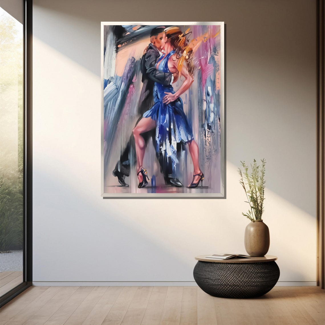 Passionate Tango Dance Painting Expressive Art Gift For Dance Lovers And Romantic Home Decor - Image 3