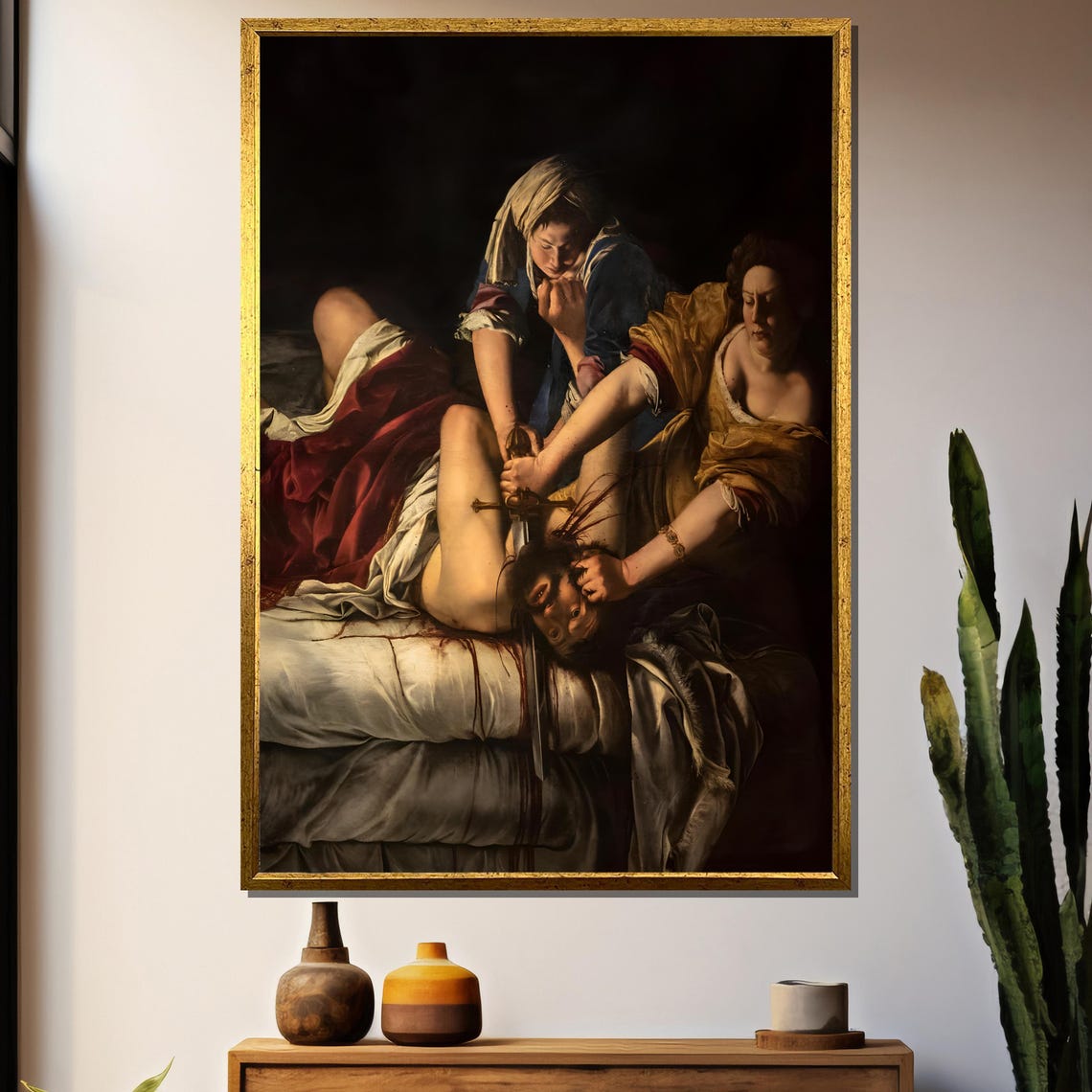 Artemisia Gentileschi Judith Slaying Holofernes Baroque Art Poster