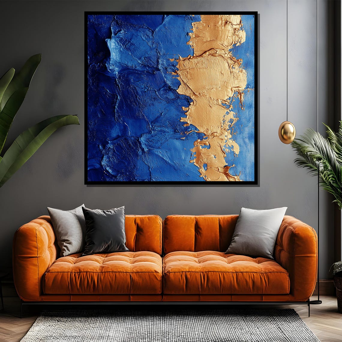 Expressionist Abstract Portrait With Vibrant Colors And Bold Brushstrokes Contemporary Art - Image 4